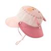 Mesh Summer Kid Sunhat Quick-dry Children's Fisherman Hat Cute Cartoon Animal Bucket Hat  Boy