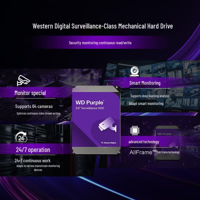 Western Digital WD Purple Surveillance Hard Drive