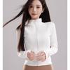 Fleece Thickened Yoga Jacket Women's Season Zipper Cardigan Sports Fitness Clothing Professional Running Slim Fitness Long Sleeves
