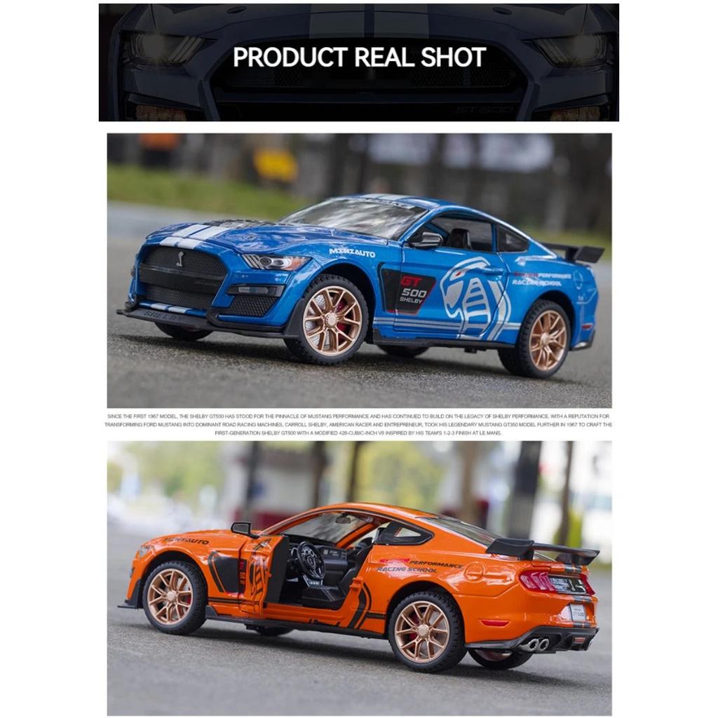 Модель Ford Mustang GT Alloy 1/24 со звуковыми и световыми функциями. Премиальная подарочная упаковка. Идеально подходит для демонстрации, коллекционирования или подарка.