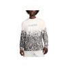 Nike Wave Print Casual Crew Neck Long Sleeve Sweatshirt Unisex Sweatshirt White FB3031-100