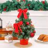 Красочная маленькая рождественская елка Блестящая искусственная рождественская сосна Фестивальные настольные украшения