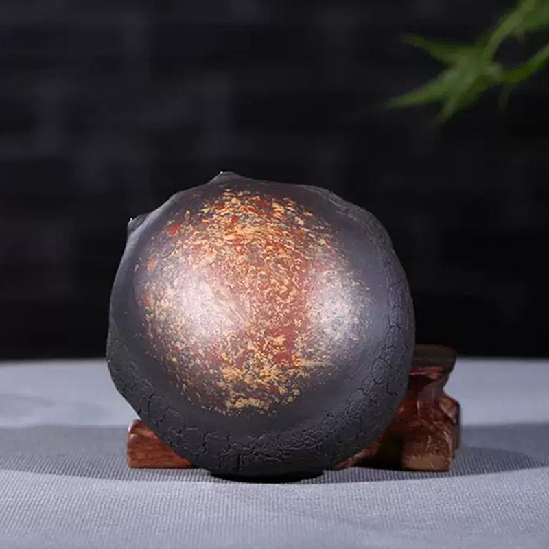 Трехлапая жаба из фиолетовой глины, чайный питомец, украшения, статуэтка животного ручной работы, чайная фигурка, поделки, скульптура, украшение для чайного набора, подарки