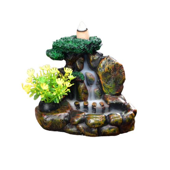 Курильница с большим отверстием для гостиной, быстрый дым, смола, водопад, держатель для благовоний, украшение для стола, домашний декор