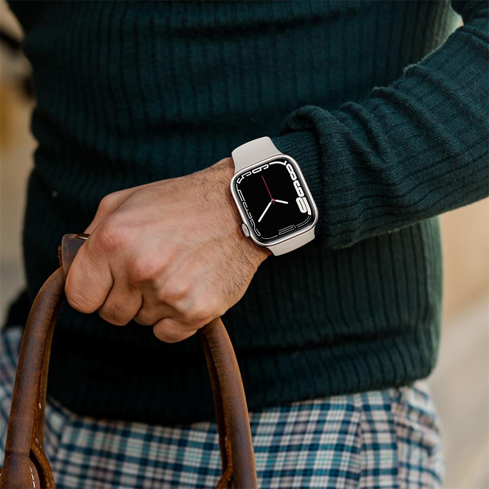 Силиконовый ремешок Для Apple Watch band 40мм 44мм 49мм 45мм 41мм 38мм 42мм 44 мм correa bracelet iWatch series 9 8 7 6 3 SE ultra 2