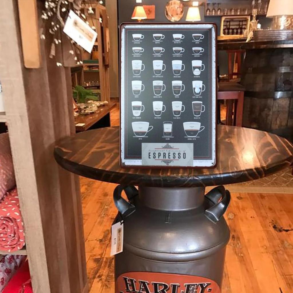 Vintage Metal Tin Signs Wall Decor Plaque Retro CafeArt Posters Kitchen Bar Pub Club Coffee Shop Plate Room Decoration