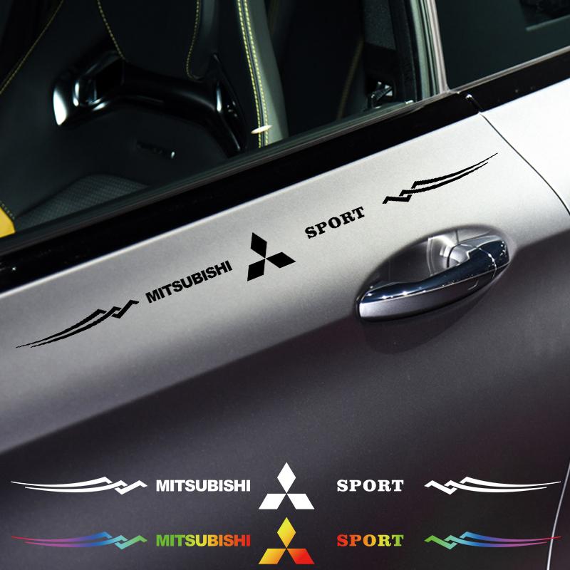 Для Mitsubishi Lancer EX Outlander Xl Colt Delica Pajero 1 шт. Лазерная наклейка Наклейка на машину Наклейка на стекло Лазерный цвет Автоаксессуары SX6