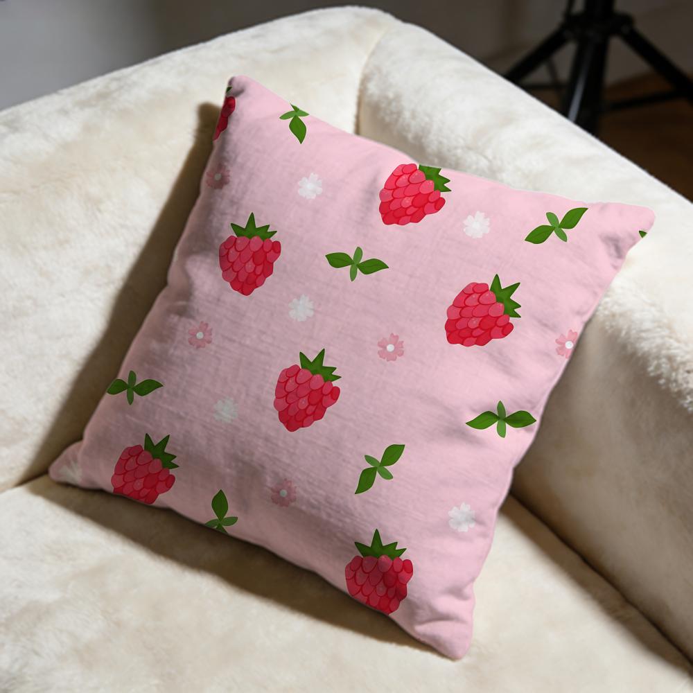 fruits Cushion Cover Soft Decorative Pillow Case Suitable for Bedroom Sofa Car Travel Use
