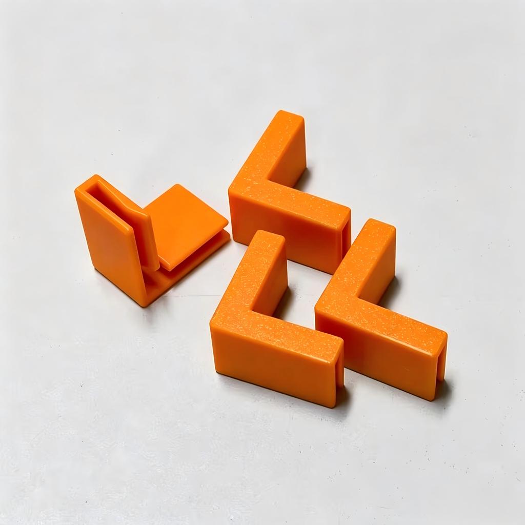 1 шт. 3D-печатные угловые зажимы для картонных коробок (прямой угол), фиксирующие зажимы для усиления краев гофрокоробки для повторного использования и изготовления коробок.