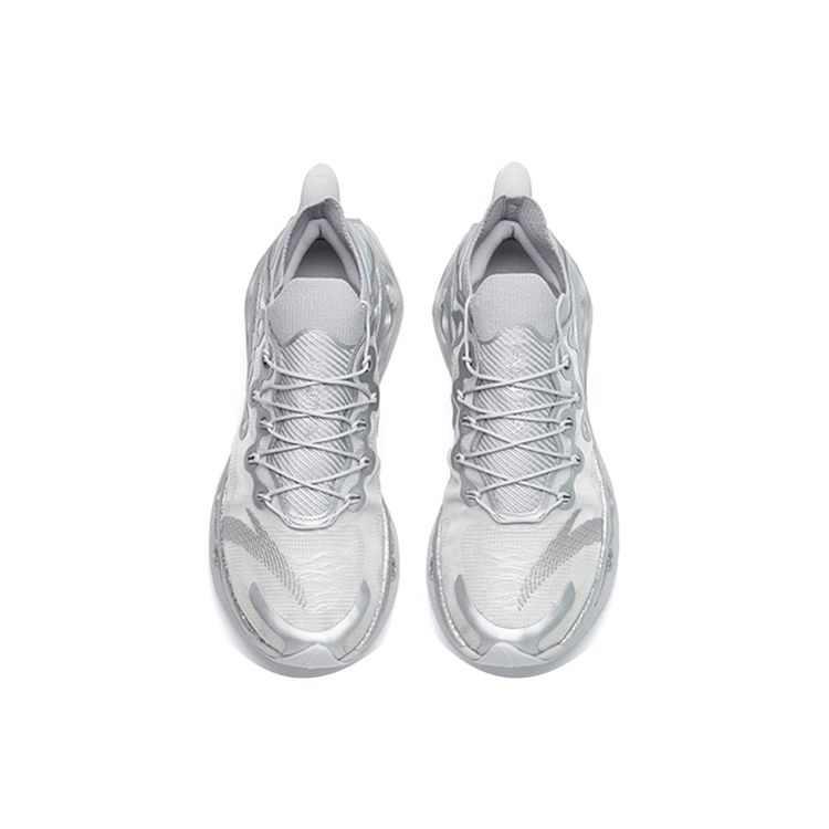 Anta Кроссовки Energy Ring Cushioning, легкие, прочные, нескользящие, с низким верхом, мужские, серебристые, 112215559-5