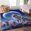 Wolf Printed Carpet for Living Room Rugs Camping Stranger Things Picnic Mats Anti-Slip E-sports Rug Yoga Mat Fans Gift