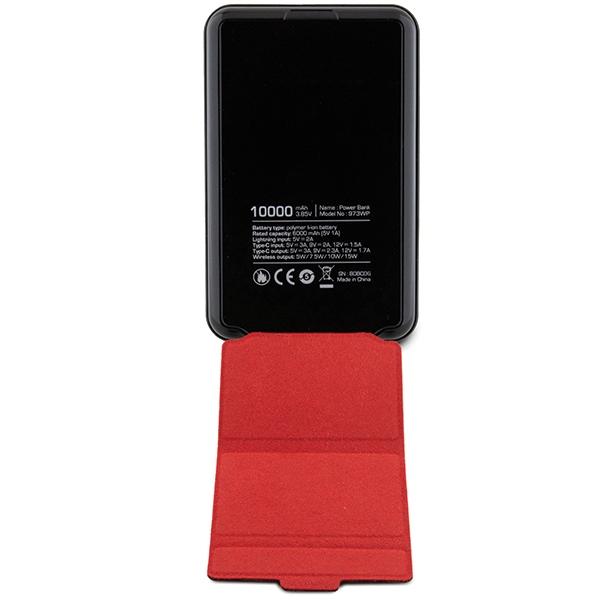 Ferrari Wireless Power Bank 15Wfepb10Msplek 10000 Mah With Stand Function Black/Black Metal Logo Magsafe