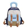Cute Color-block Backpack For Boys And Girls Breathable Nylon School Bag