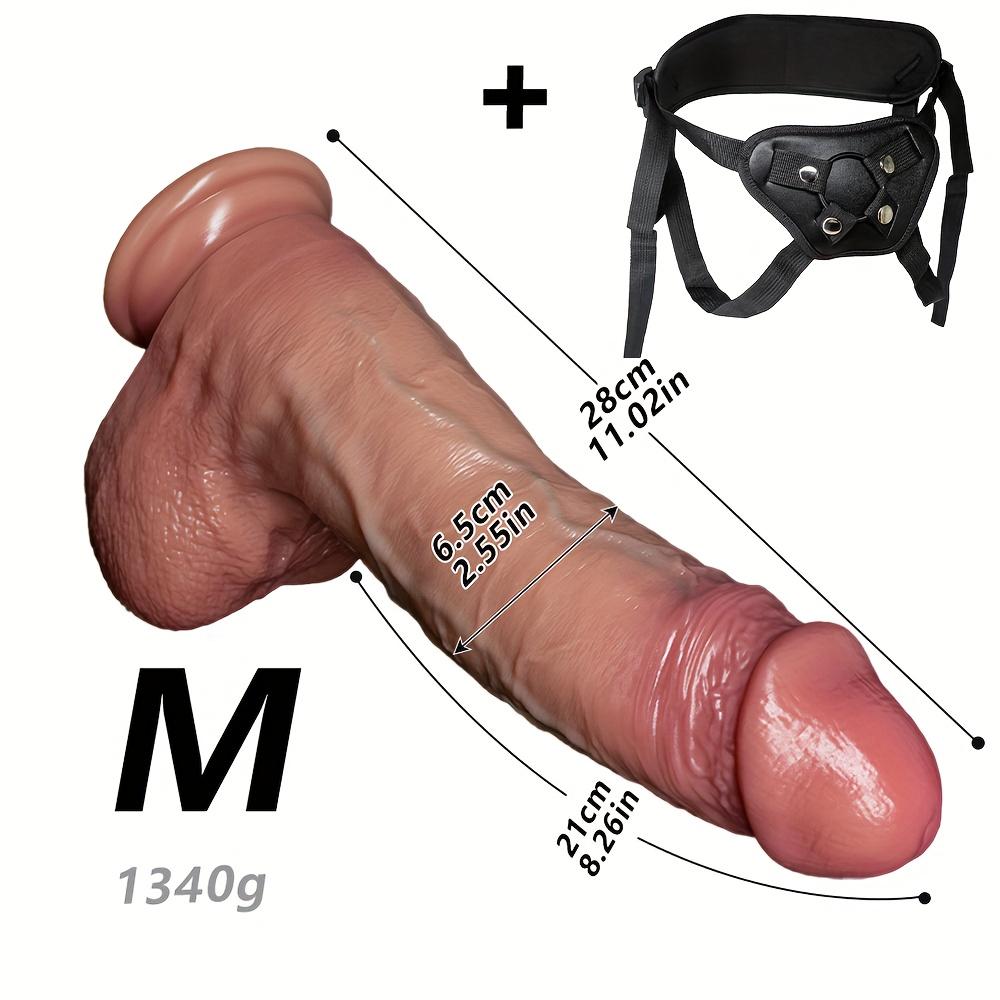 Набор страпон-дилдо для мужчин и женщин – Съемный ремень-трусики с реалистичным дилдо из мягкого жидкого силикона, Носимый дизайн, Реалистичные ощущения и Легко чистить