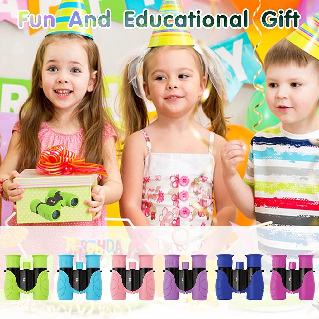 Children's 8x21 High-Definition Binoculars - Eye-Friendly Optical Magnification for Outdoor Use