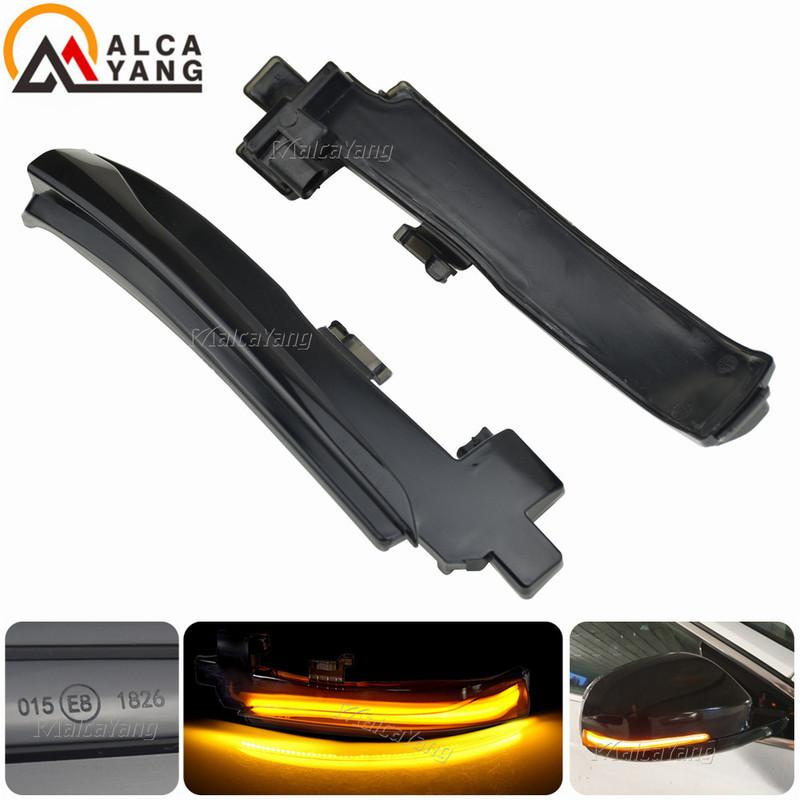 2Pcs For Volvo V40 CC II V60 S60 2011-2018 S80 V70 III LED Dynamic Turn Signal Blinker Sequential Side Mirror Indicator Light