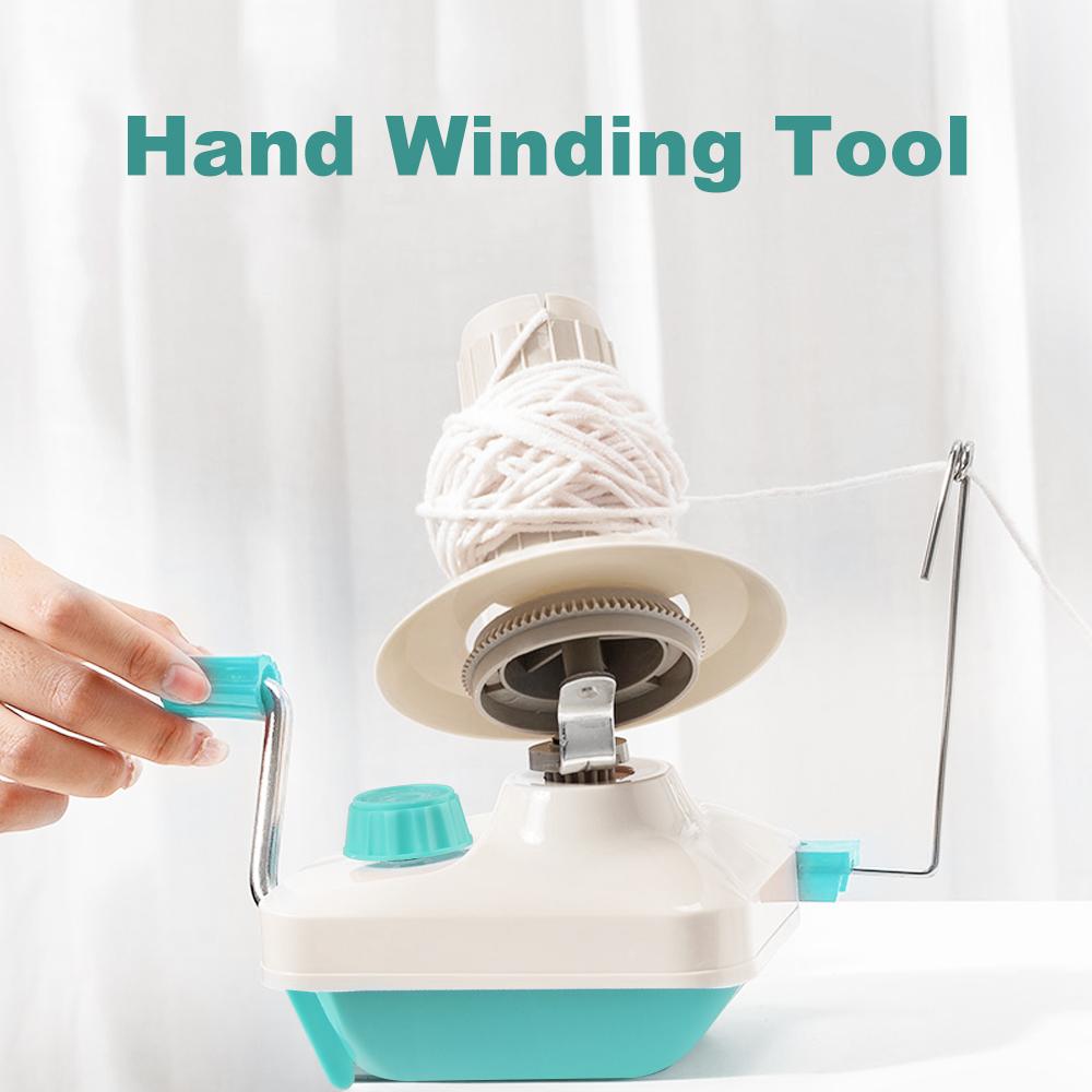 For DIY Sewing Making String Ball Hand Operated Yarn Winder Fiber Wool Manual Handheld 0-35mm Thickness Clip Winder Machine