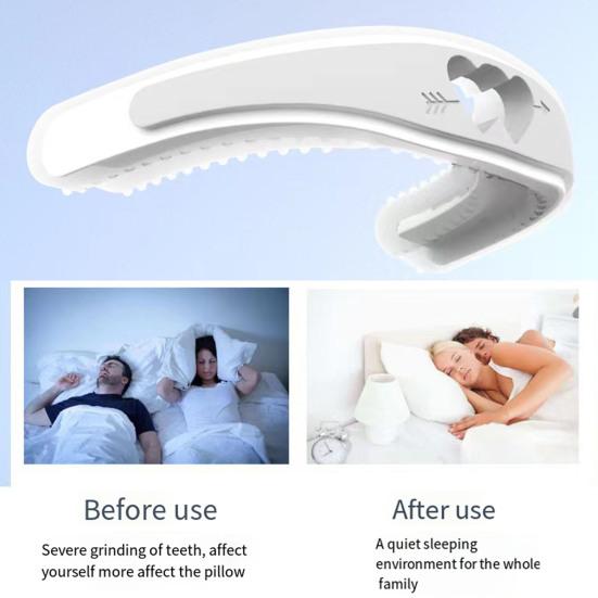Anti Snoring Devices Silicone Braces Ergonomic Snore Reducing Aid Improve Airflow Breathing Anti-grinding Dental Guard Anti-snore Sleep Apnea Devices