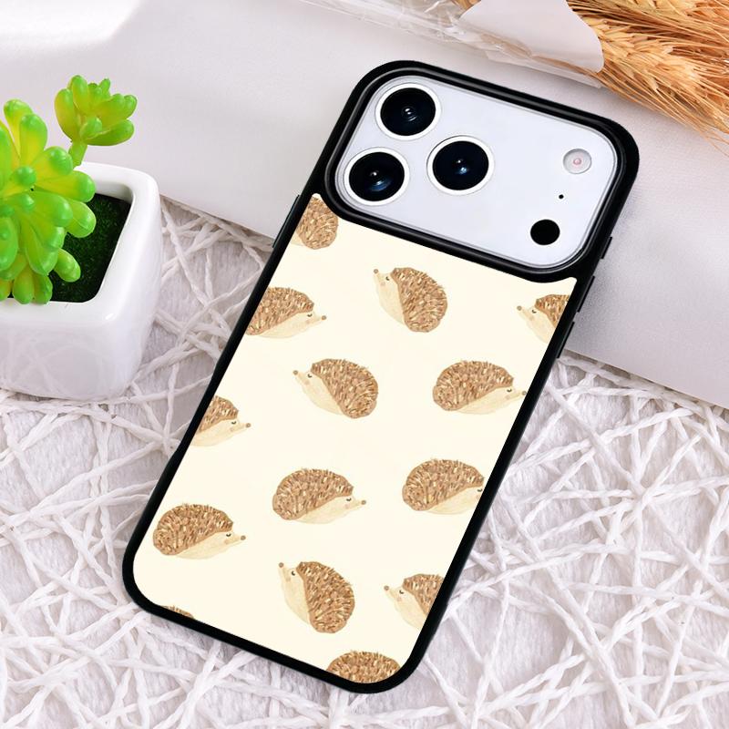 Милый чехол для телефона с ежиком для iPhone 17 Air 16 15 11 12 14 13 Pro Max Ударопрочный чехол