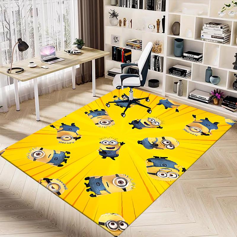 1pc Despicable Minions Carpet for Playroom Bedroom Living Room Sofa Home Decor,kids Game Area Rug Non-slip Floor Mat Y72827