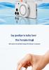 Portable Magnetic Mini Fan & Phone Holder - Desktop & Outdoor Use