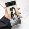 Благословение небесных чиновников Модный чехол для телефона Samsung Galaxy Z Flip 3 4 5 6 7 Жесткий складной Z Flip4 Прозрачная поликарбонатная крышка Подарок