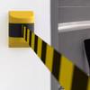Telescopic Belt Wall Mount Caution Belt Yellow Black Striped Safety Cordon  Crowd Control