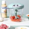 500/900 мл Измельчитель на веревке Овощерезка Кухонный чеснокодавилка Измельченный чеснок Чили Фруктовое пюре Чесночный миксер Роторный кухонный комбайн