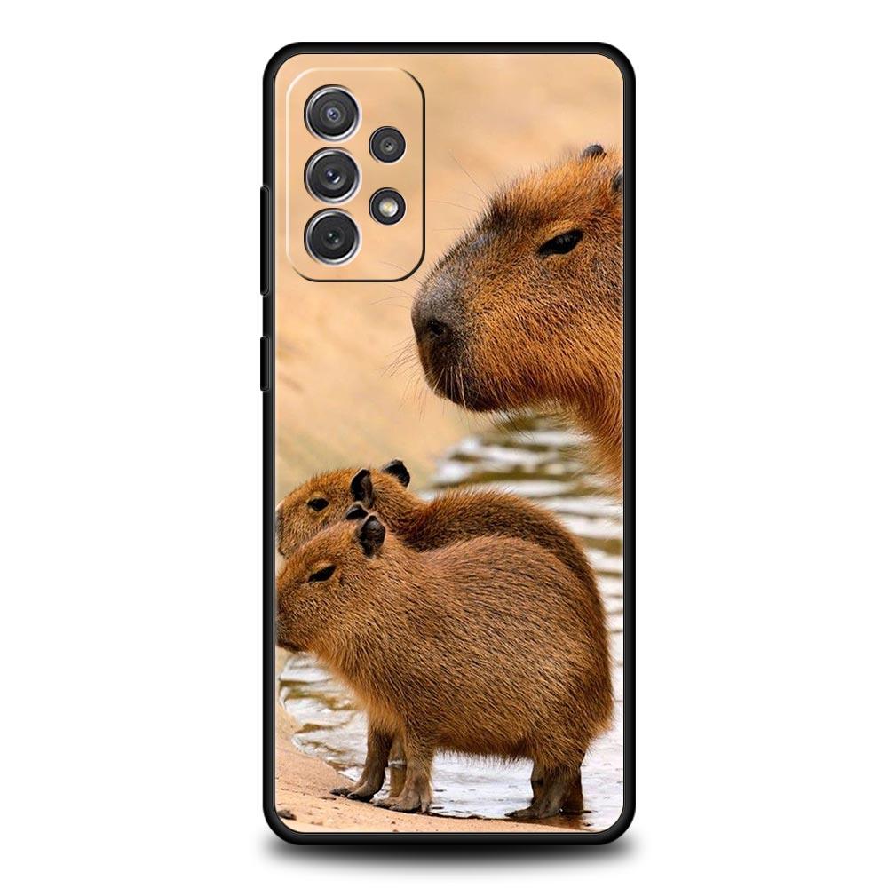 Cute Capybara Phone Case for Samsung Galaxy A51 A71 A21S A12 A11 A31 A41 A52 A32 A23 A33 A53 A73 A03S A13 5G A72 A54 A34 Cover