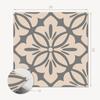 Set of Vinyl Tiles with a Floral Pattern for the Kitchen with Details 9x30x30 cm