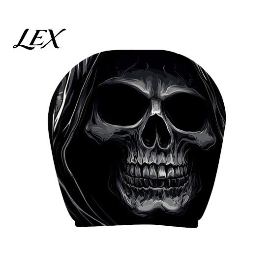 Universal Fit Auto Headrest Covers Scary Ghost Face Car Covers, Funny Expression Seat Easy Install Protectors for SUV Truck, Elastic Vehicle Interior