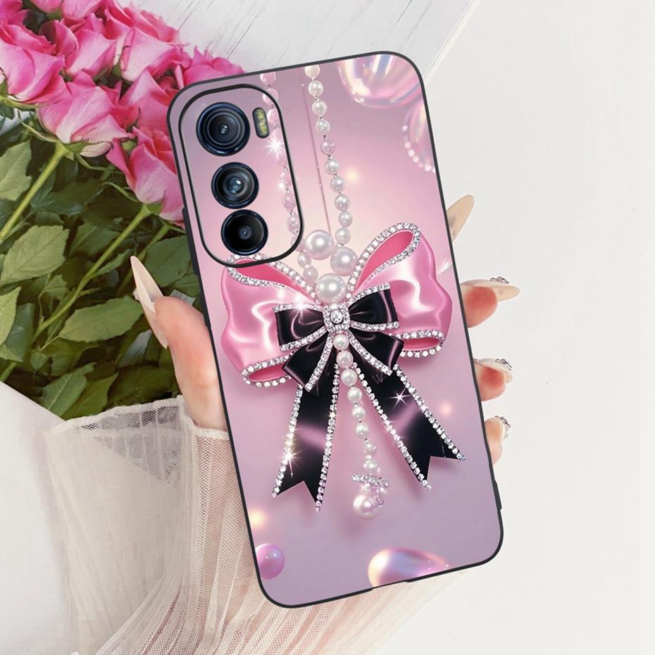 Милый чехол для телефона с принтом для Motorola Edge 30 30Pro 30Neo, мягкие черные силиконовые TPU чехлы для MOTO Edge30 Pro Neo, защитные бамперы