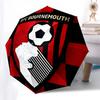 AFC Bournemouth, Football Crest Automatic Opening and Closing, 8 rib Structure Portable Umbrella, Suitable for Men and Women in All Seasons