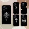 Чехол для телефона с православным крестом для iPhone 17,16,15,14,13,12,11,Pro,X,Xs,MAX,Plus, Мягкий ТПУ, Приятный для кожи Чехол