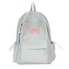 Spring and summer new student cute backpack women's fashion simple printing butterfly junior high school large-capacity schoolbag women