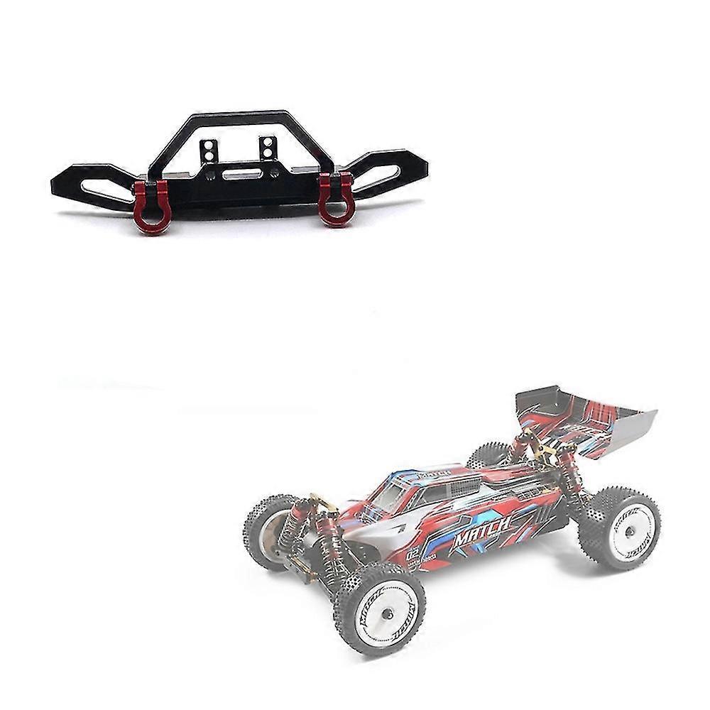 Metal Front Bumper for 104001 1/10 RC Car Upgrade Parts Accessories,Black