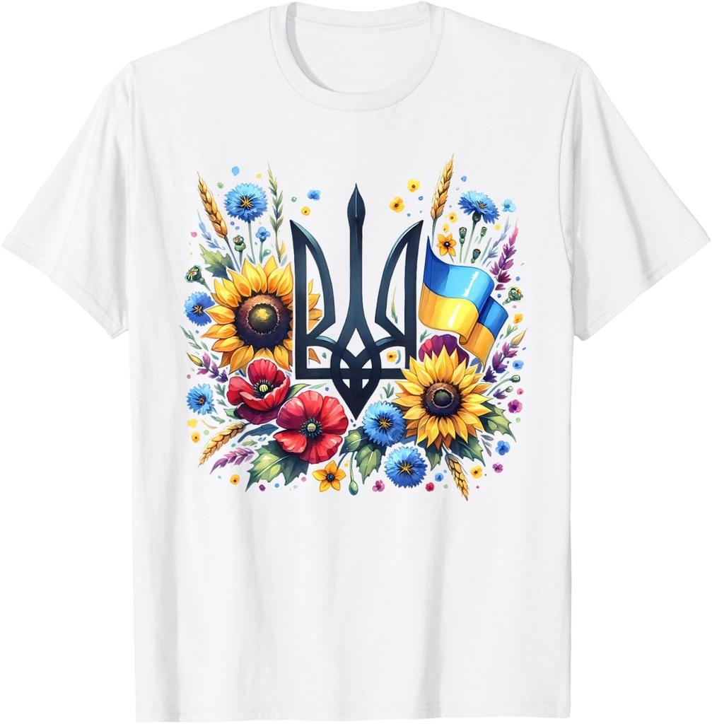 Support Ukraine, Ukrainian Trident Tryzub, Patriotic Ukraine T-Shirt