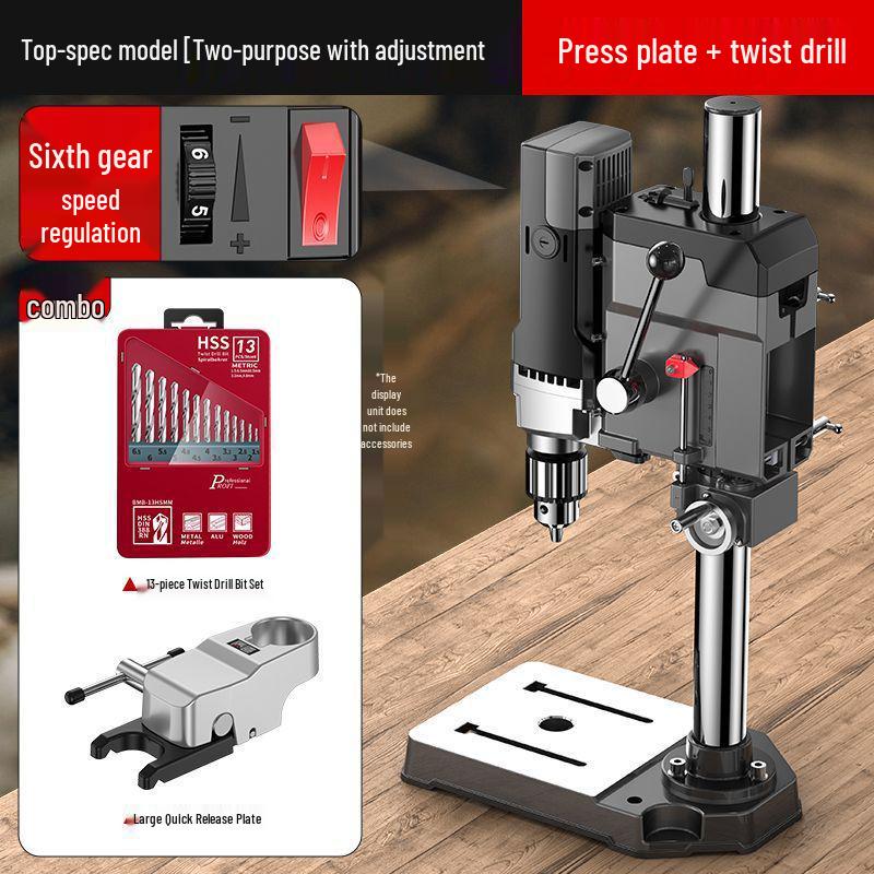 Высокоточный настольный сверлильный станок 220В: Промышленный, Многофункциональный, Высокомощный Фрезерно-сверлильный станок для дома.