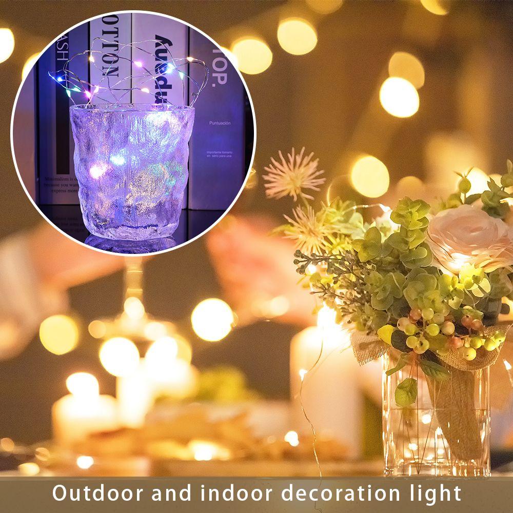 Gift Wedding ChristmasTree Garland Lamp LED Wire Lights String Lights Fairy