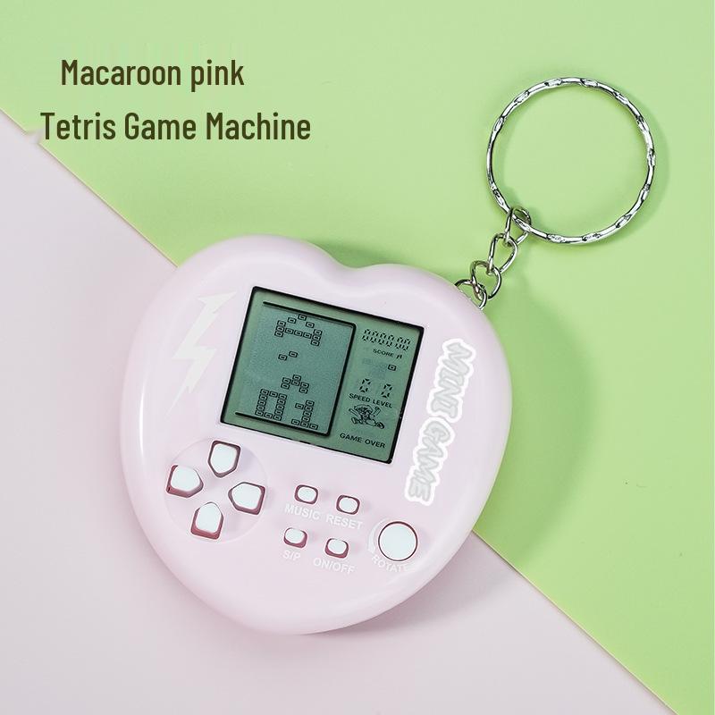 Мини-консоль Russian Tetris в форме сердца, брелок-игрушка