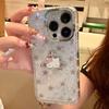 INS Стразы Лазерная Звезда Чехол для Телефона Кольцо для iPhone 15 Pro/17 Pro Max/11 с Дизайном Hello Kitty