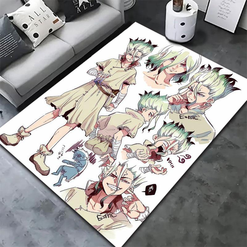 Dr Stone Carpet Rug For Living Room Bedroom Home Sofa Decoration Kids Play Nonslip Floor Mat