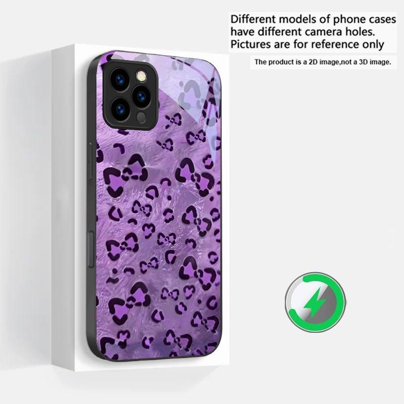 Абстрактный леопардовый принт Подходит для iPhone 16E 17 Pro Max 15 Pro 14 13 Plus 12 mini 11 16 Air 17Pro Магнитный стеклянный чехол для телефона