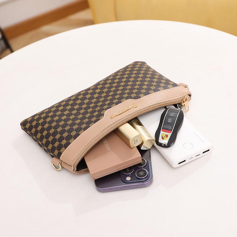 Женская сумка новая с принтом контрастного цвета на плечо с декоративной цепочкой кроссбоди маленькая квадратная сумка повседневная для мелочи