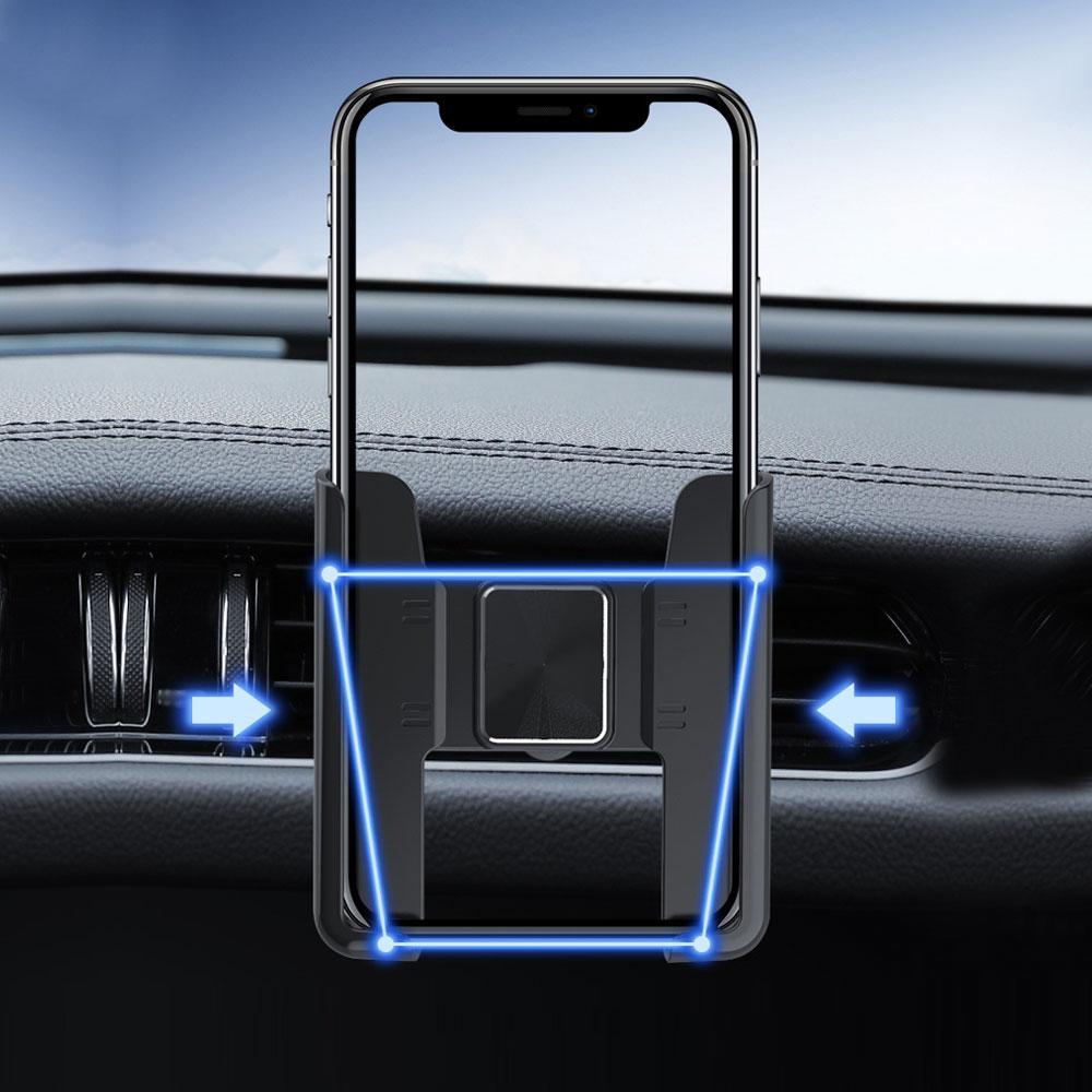 Автомобильный держатель телефона, вращающаяся на 360° подставка для мобильного телефона, универсальный гравитационный автомобильный держатель телефона в автомобиле, зажим для вентиляционного отверстия, поддержка GPS