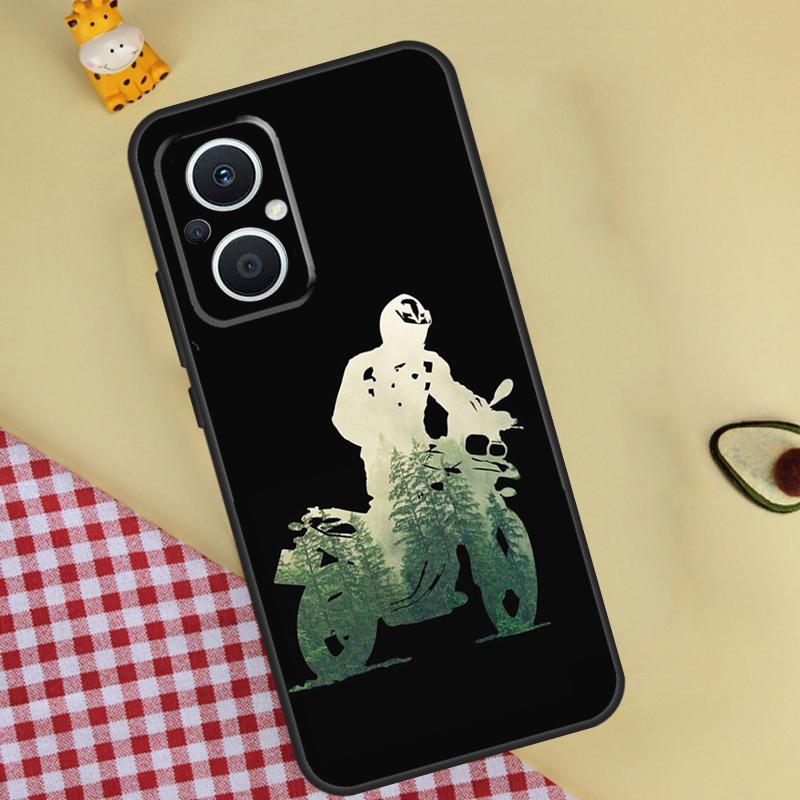 Moto Cross Mountain Phone Case For OPPO Reno 12 12F 13 13F 11 8T 7 8 10 Pro OPPO Find X8 X6 Pro X3 X5 Lite Cover