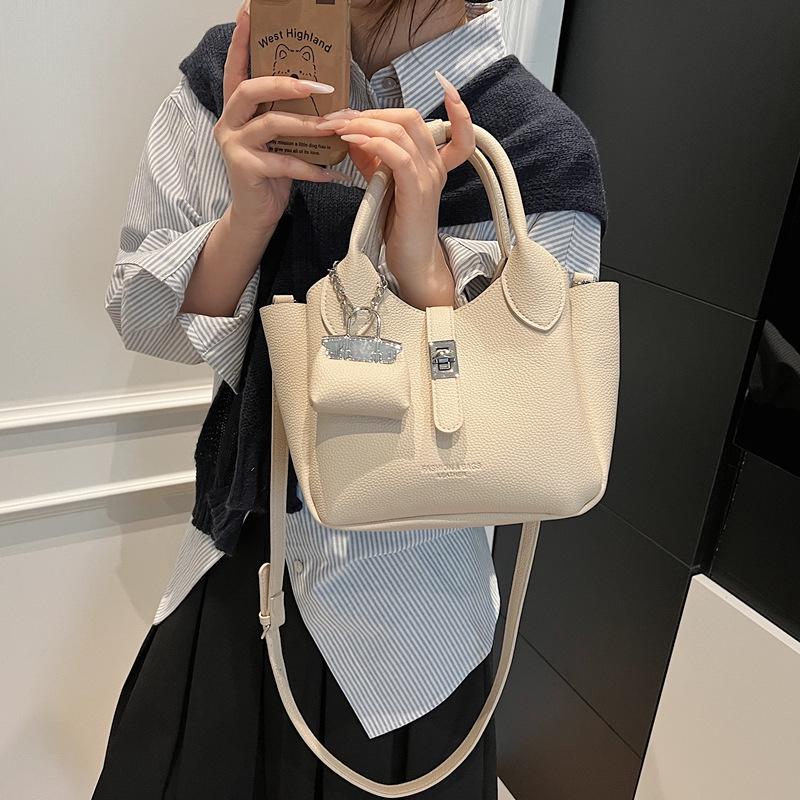 Стильная женская корейская сумка-ведро на весну/лето 2025 – Универсальная повседневная сумка через плечо и кроссбоди