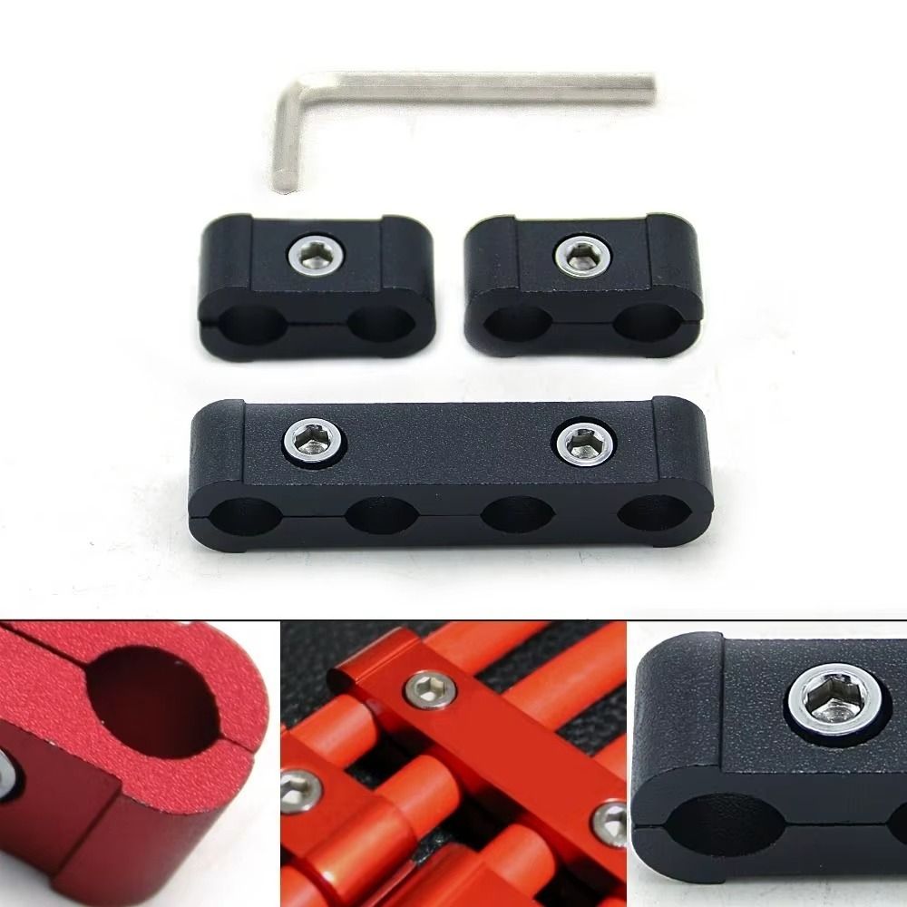 3pcs Cable Management Spark Plug Wire Dividers Aluminum Wire Separator Engine Modification