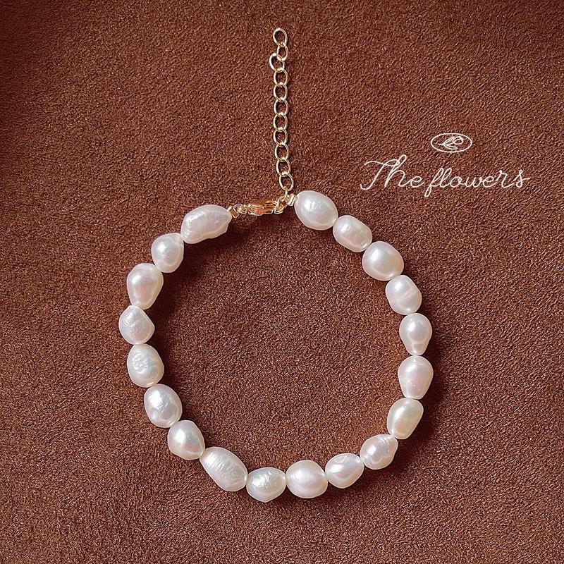 Handmade Freshwater Pearl Bracelet Collection Geometric Design Boho Chic Womens Jewelry Lightweight Elegant Daily Wear
