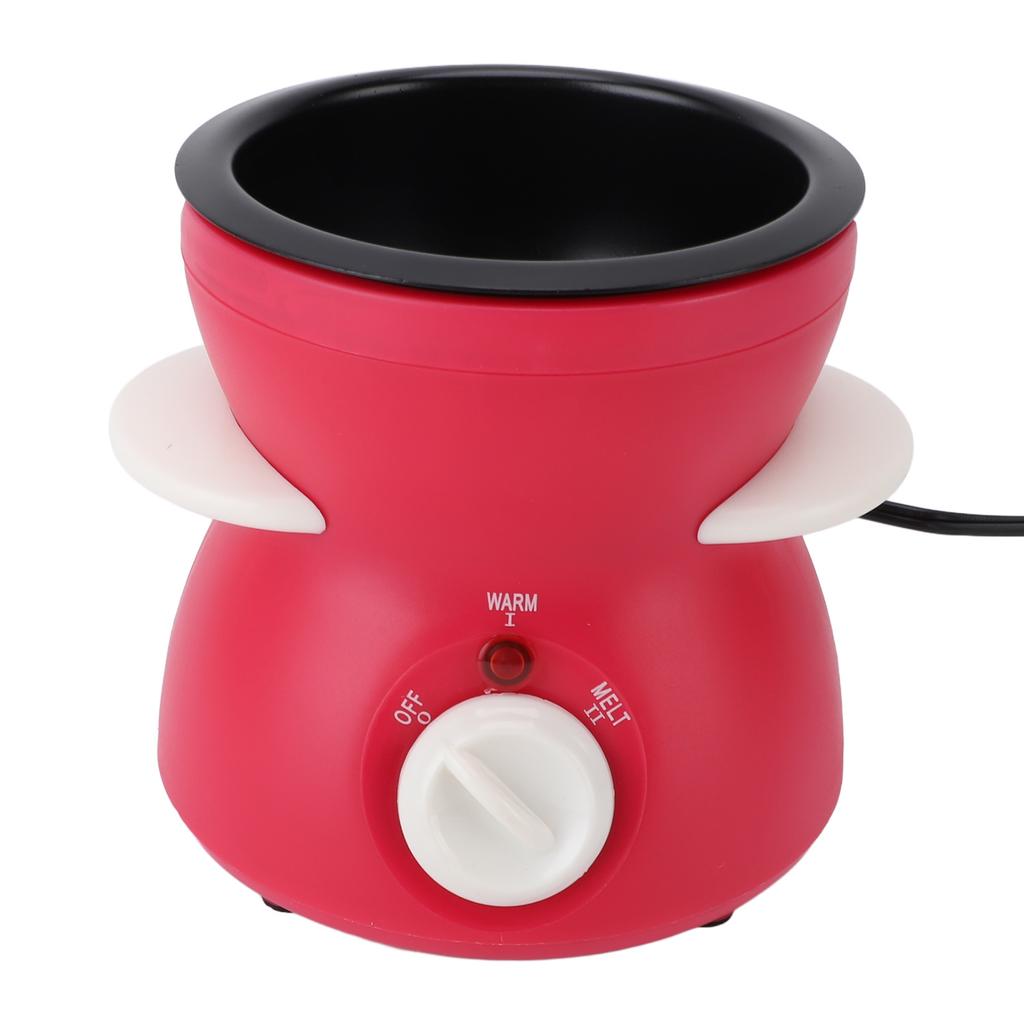 Electric Fondue Pot Set 2 Heating Gear Cast Iron Chocolate Fondue Maker with 10 Forks for Party Kitc